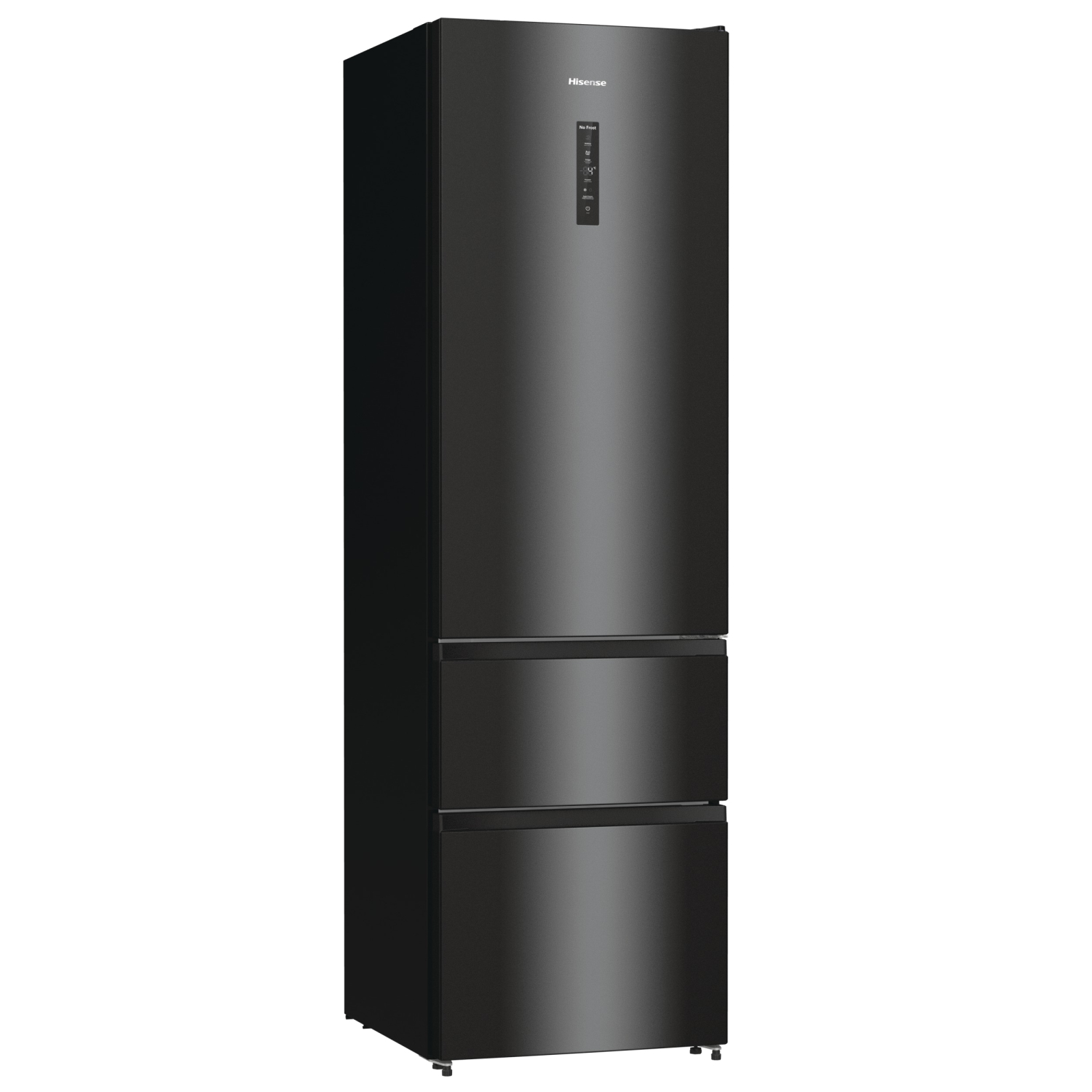 Hisense RM469N4AFDUK 60cm 60/40 Frost Free Fridge Freezer - Black full image