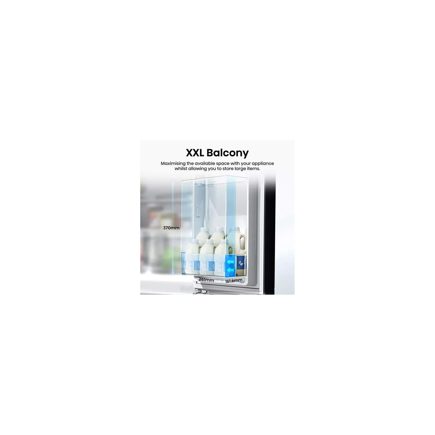 Hisense RQ5P470SYFD Total No Frost American Fridge Freezer - Black full image