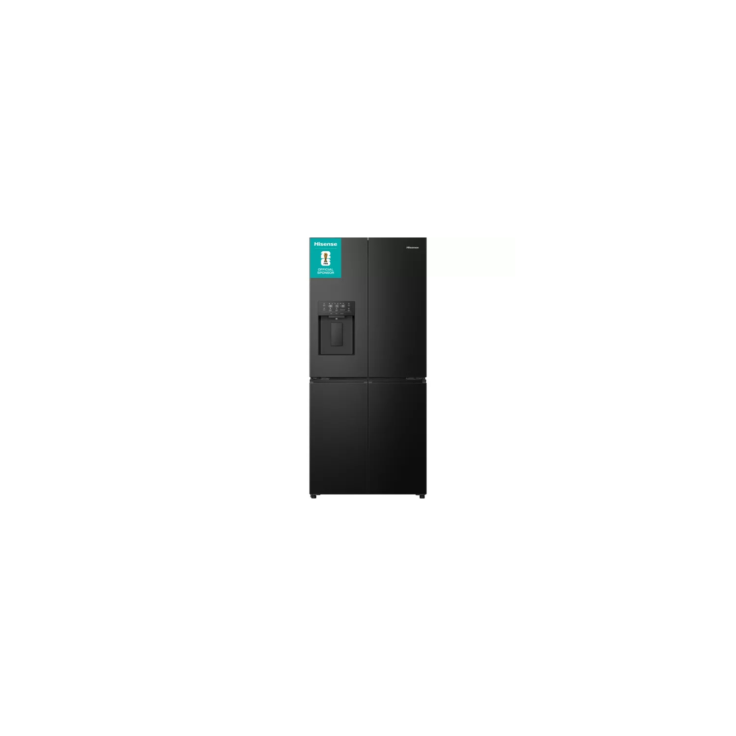 Hisense RQ5P470SYFD Total No Frost American Fridge Freezer - Black full image