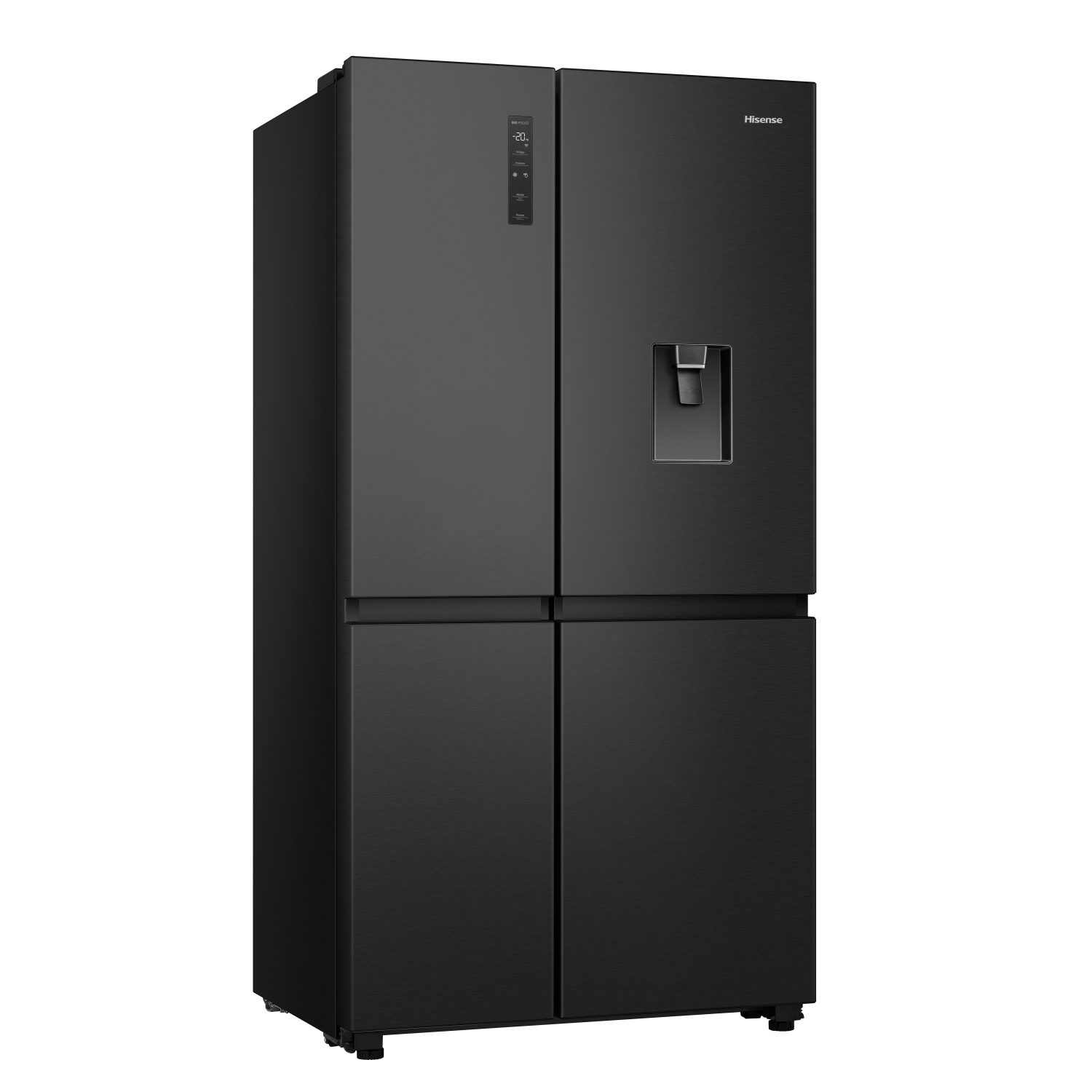Hisense RS840N4WFE 60/40 91cm Frost Free American Fridge Freezer - Black Stainless Steel full image