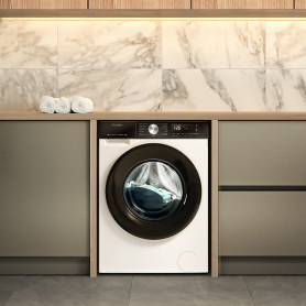 Hisense WF3S1243BW3 12kg 1400 Spin, Steam Washing Machine - White - 1
