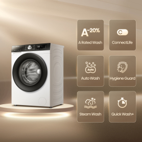 Hisense WF3S1243BW3 12kg 1400 Spin, Steam Washing Machine - White - 11