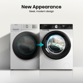 Hisense WF3S1243BW3 12kg 1400 Spin, Steam Washing Machine - White - 4