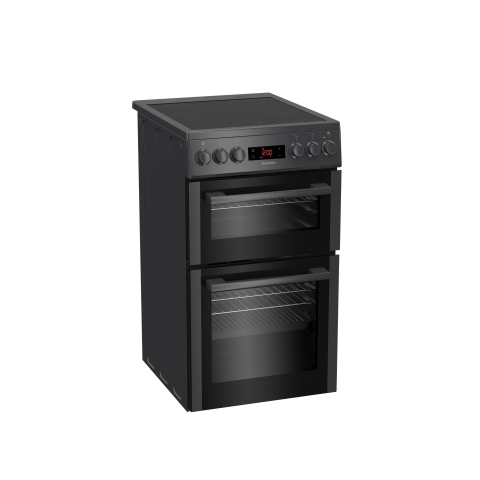 Blomberg HKS951N 50cm Double Oven Electric Cooker with Ceramic Hob - Anthracite