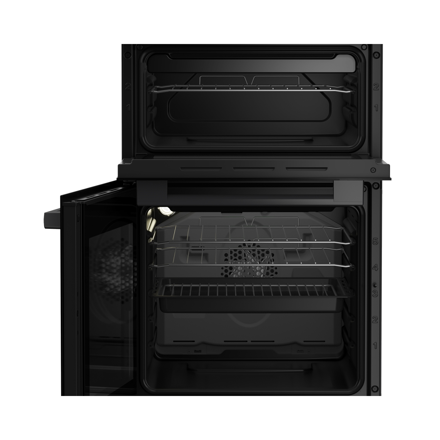 Blomberg HKS951N 50cm Double Oven Electric Cooker with Ceramic Hob - Anthracite - 1