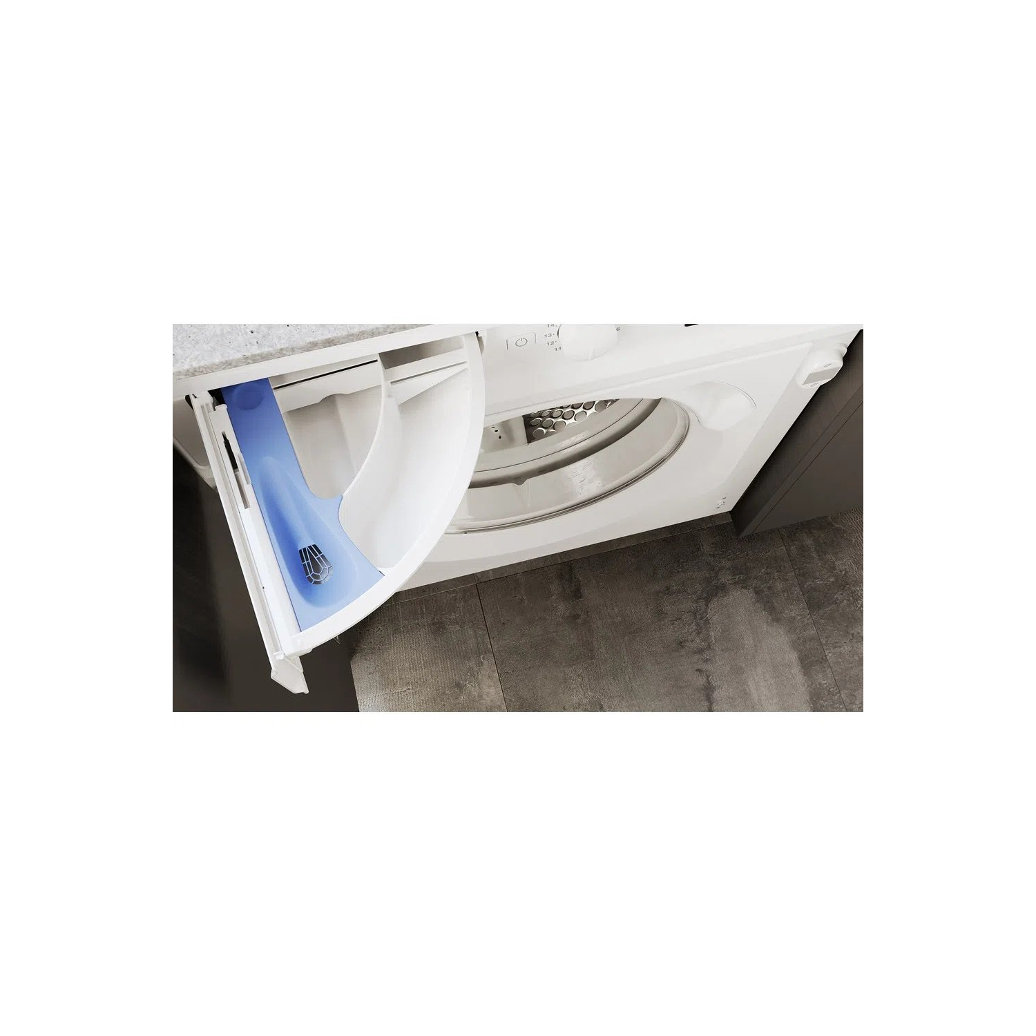 Hotpoint BIWDHG861485 8kg/6kg 1400 Spin Integrated Washer Dryer - White full image