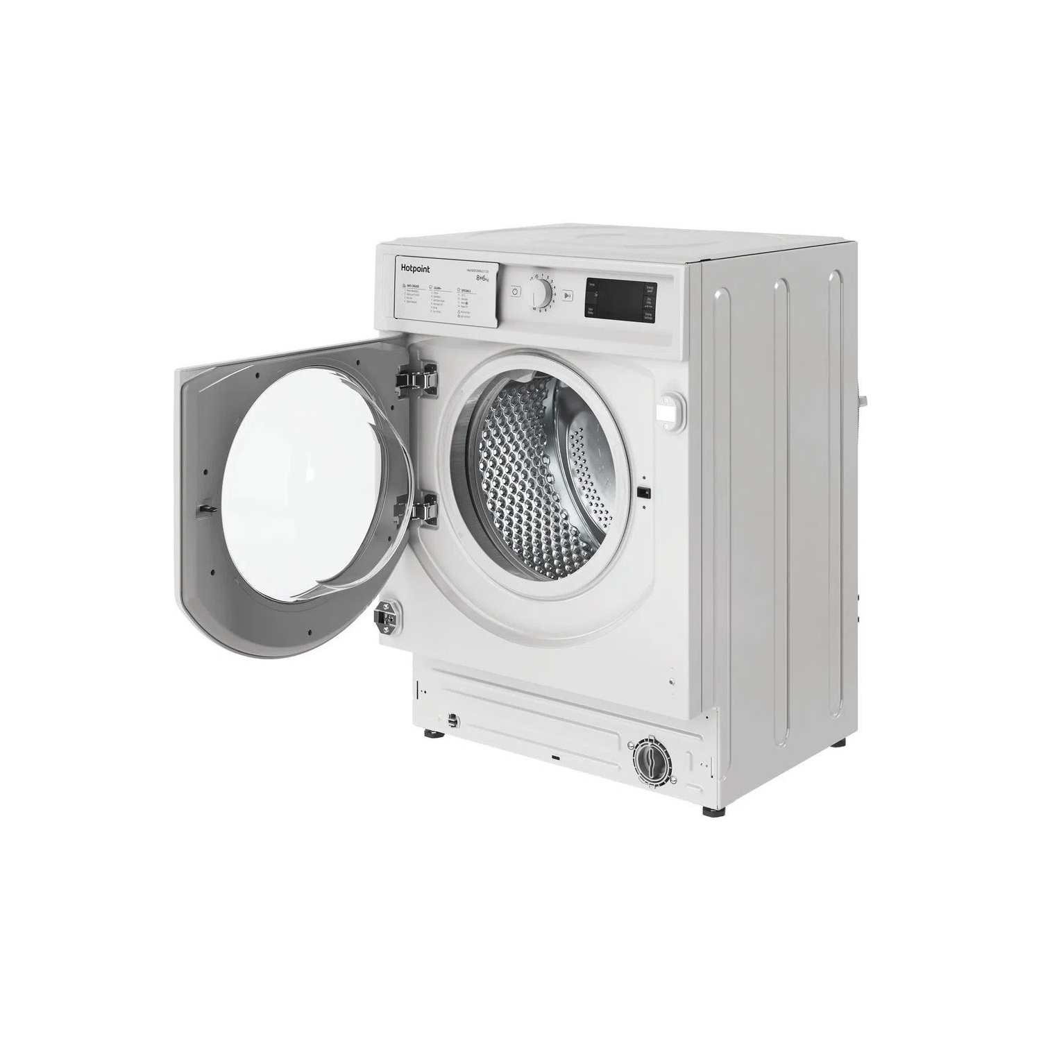 Hotpoint BIWDHG861485 8kg/6kg 1400 Spin Integrated Washer Dryer - White full image