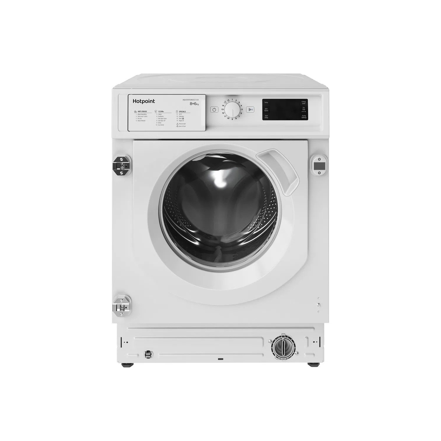 Hotpoint BIWDHG861485 8kg/6kg 1400 Spin Integrated Washer Dryer - White full image
