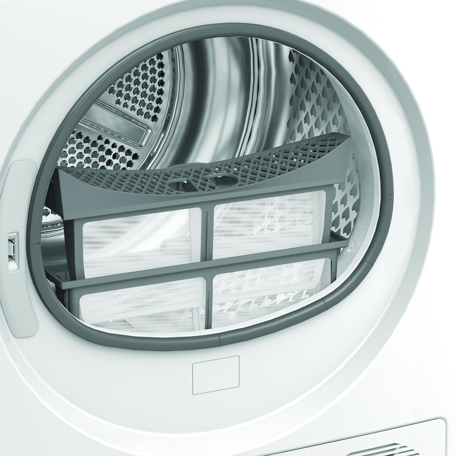Hotpoint CHD93MWWUK 9kg Heat Pump Tumble Dryer with PetHairCare - White full image