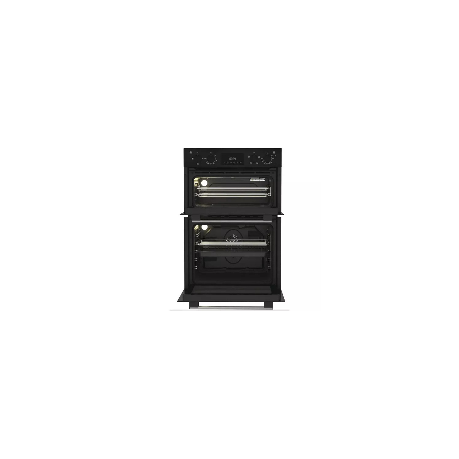 Hotpoint DIH 10D B 59.4cm Built In Electric Fan Double Oven - Black full image