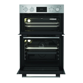 Hotpoint DIH10DIX 59.4cm Built In Electric Double Oven - Silver - 4