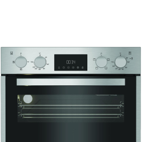 Hotpoint DIH10DIX 59.4cm Built In Electric Double Oven - Silver - 3