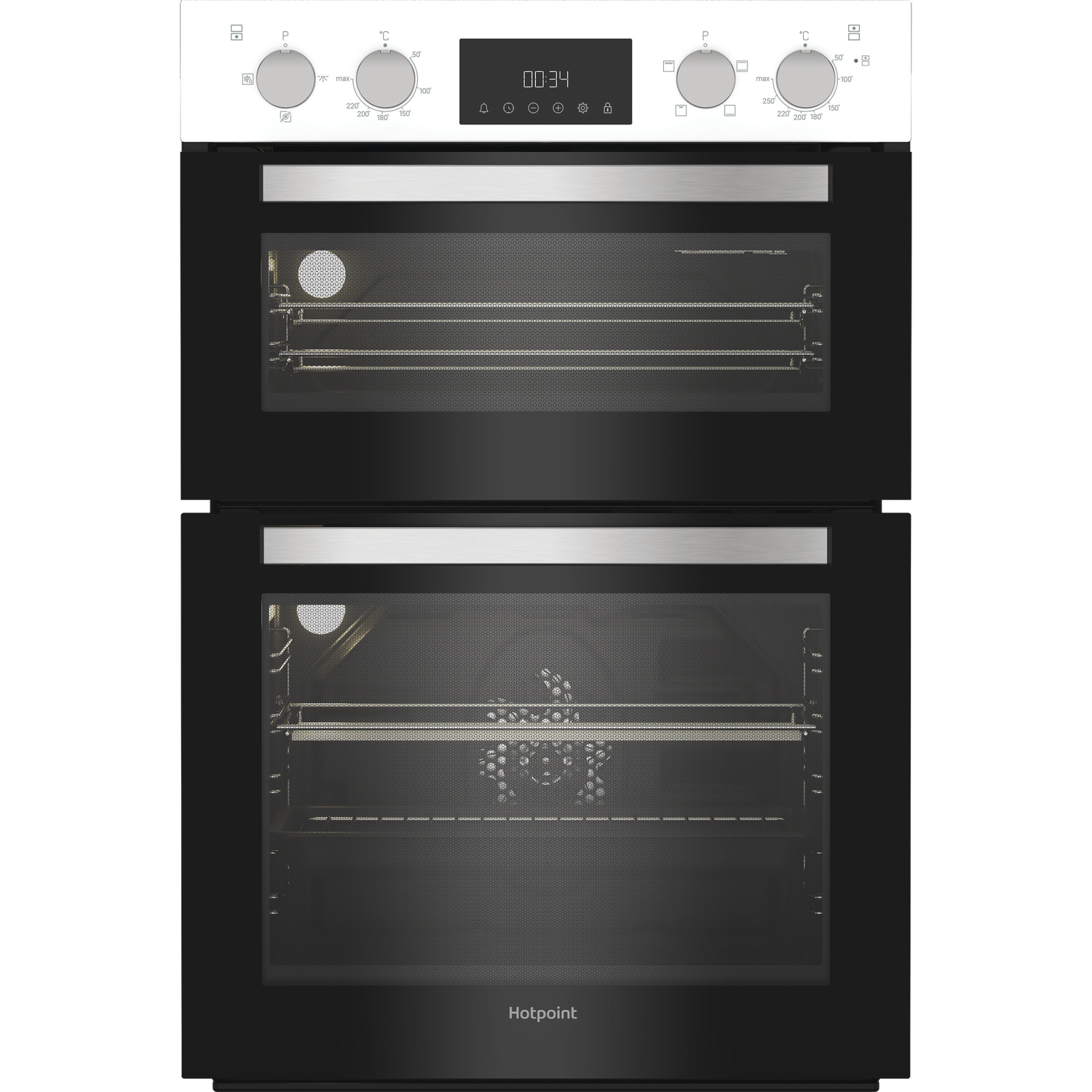 Hotpoint DIH10DW 89cm Built In Electric Double Oven - White full image