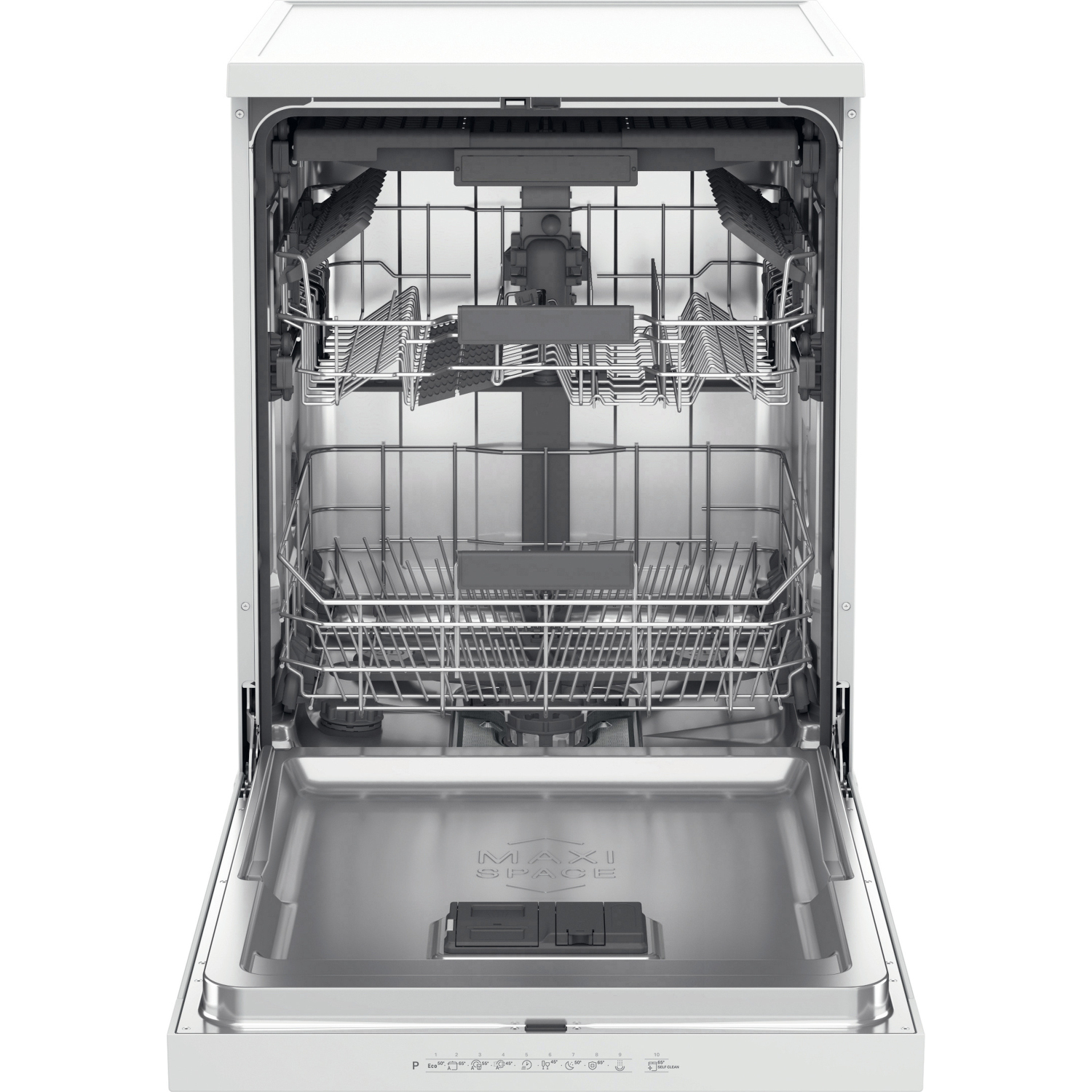Hotpoint Maxi Space H7FHP43WUK Dishwasher with Third Rack - White - 15 Place Settings full image