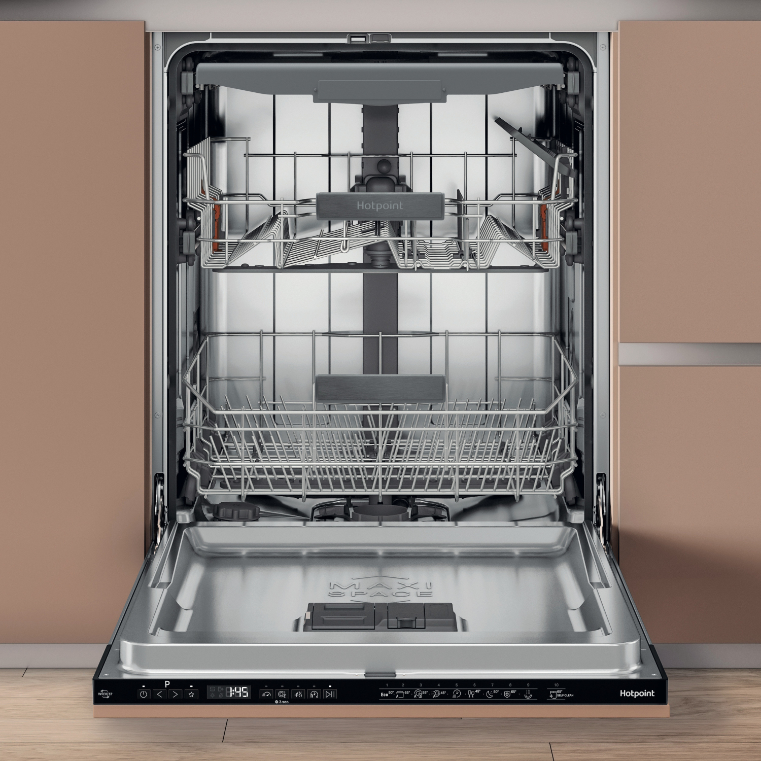 Hotpoint Maxi Space H7IC16M6 UK Integrated Dishwasher with Third Rack - 16 Place Settings full image