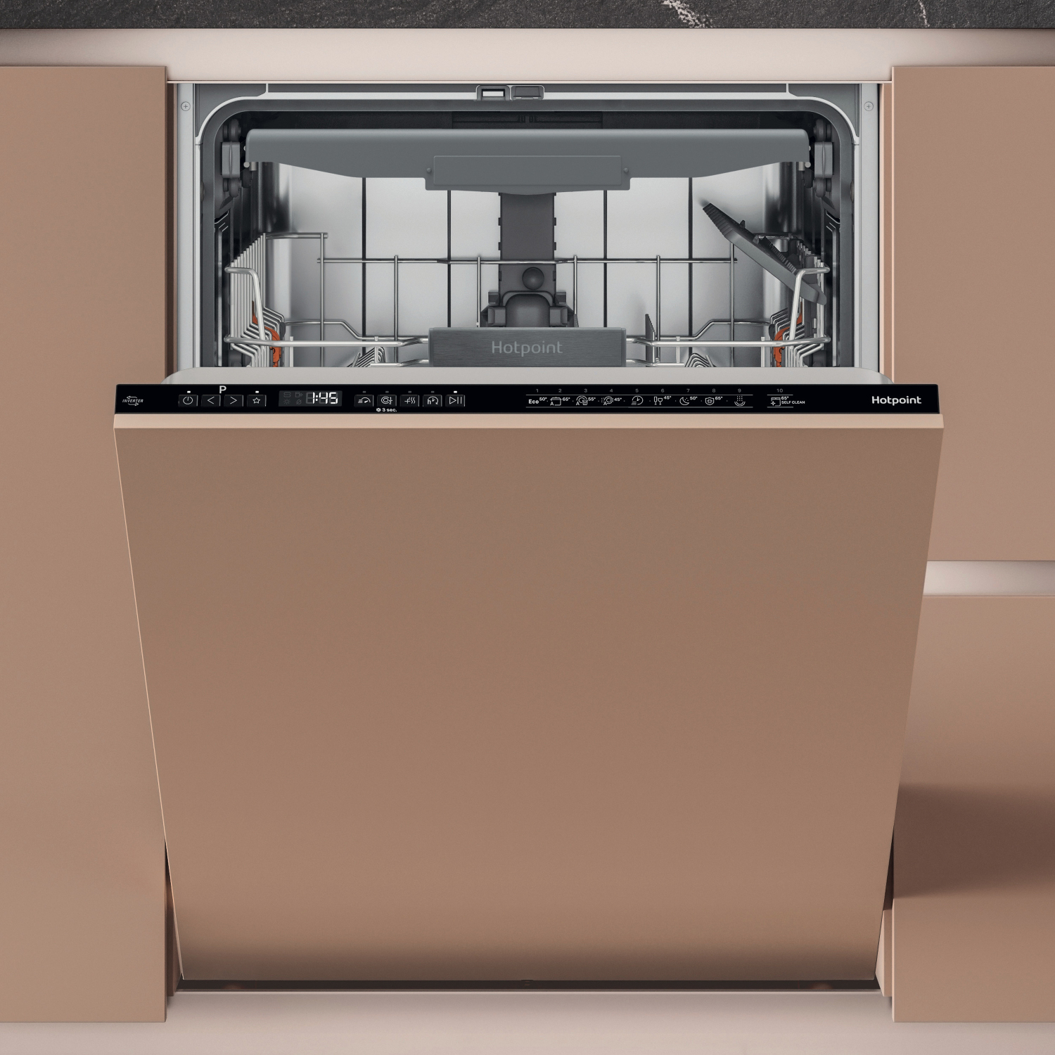 Hotpoint Maxi Space H7IC16M6 UK Integrated Dishwasher with Third Rack - 16 Place Settings full image