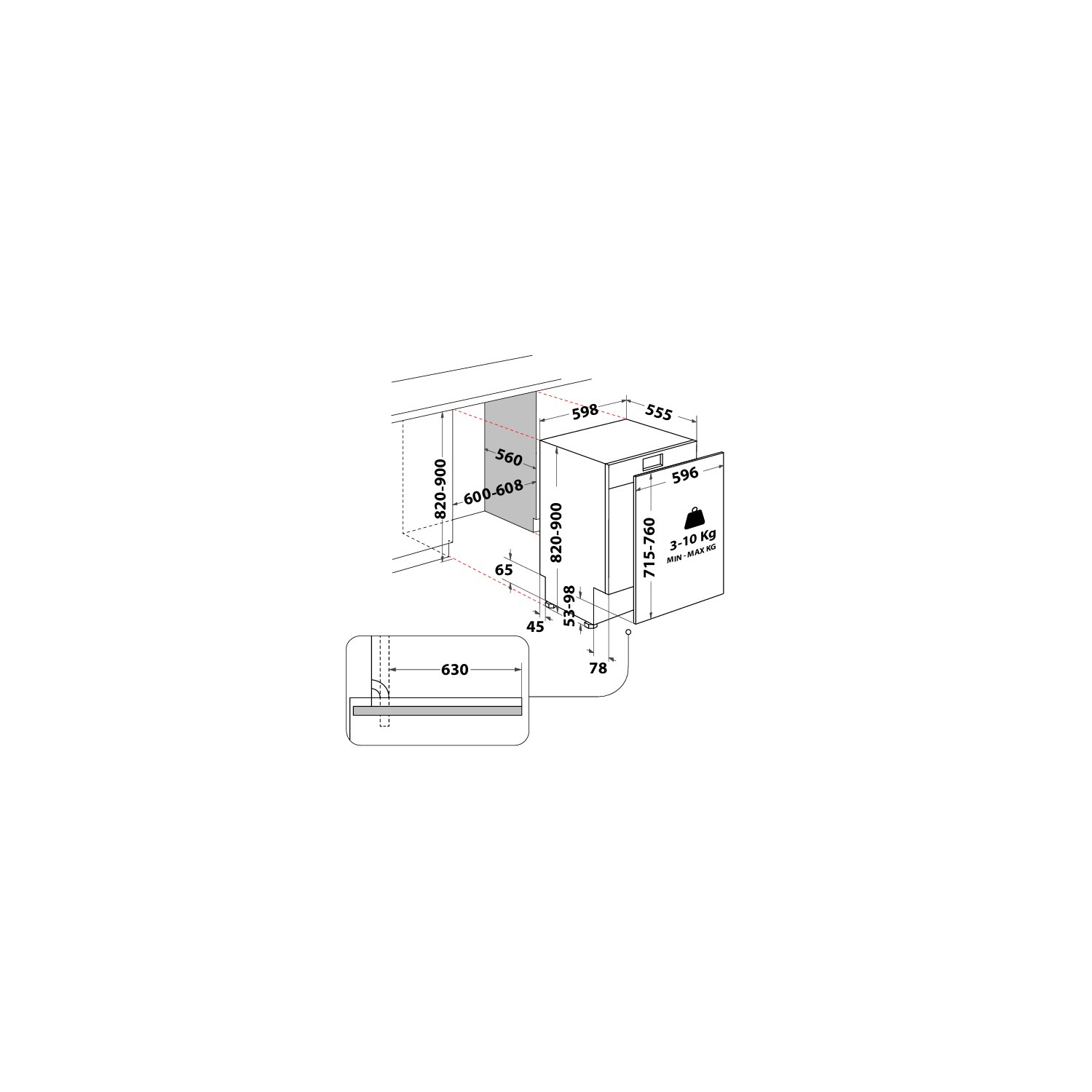 Hotpoint H8IHP42LUK Built In Dishwasher - 14 Place Settings full image