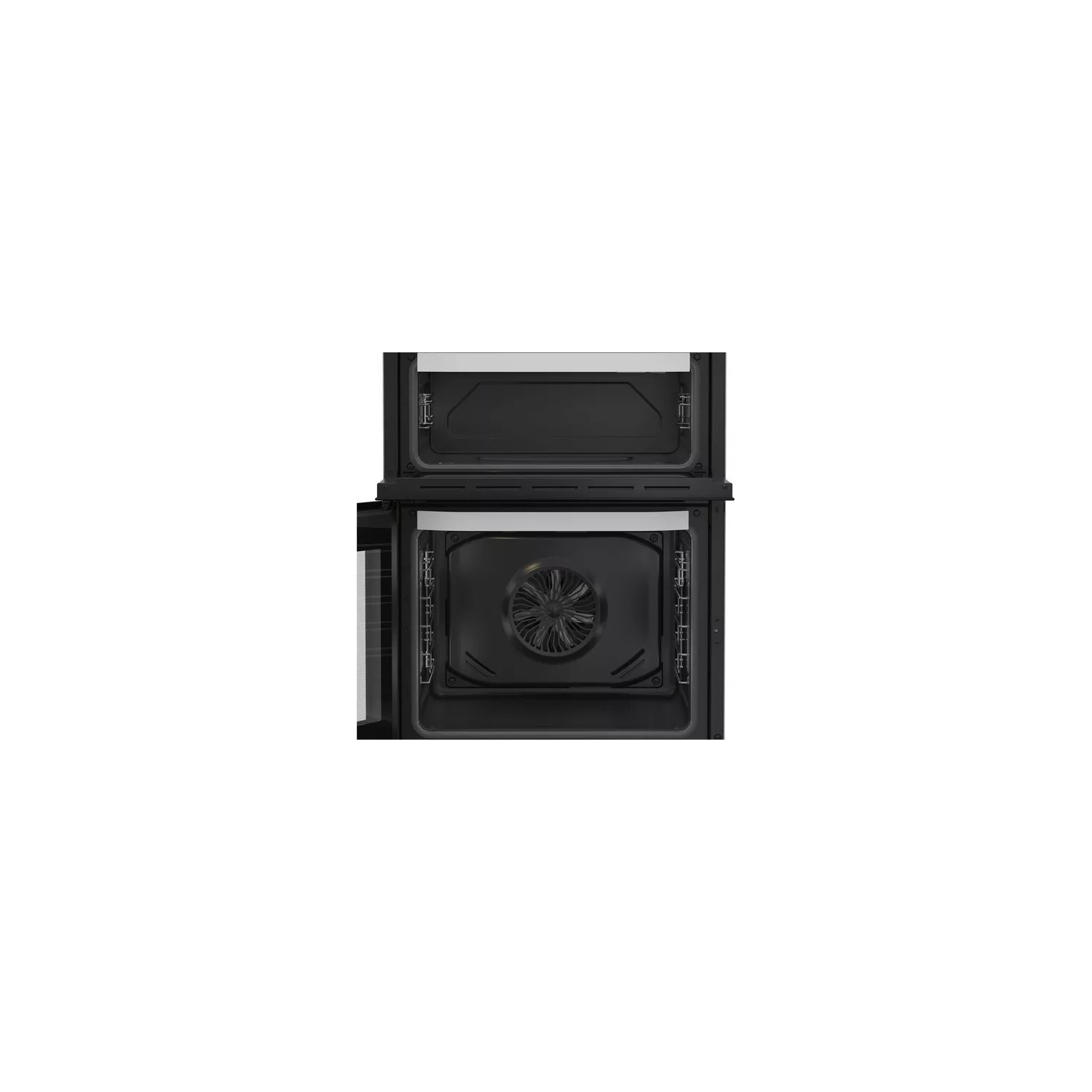 Hotpoint HDE6VDW 60cm Double Electric Ceramic Cooker - White full image
