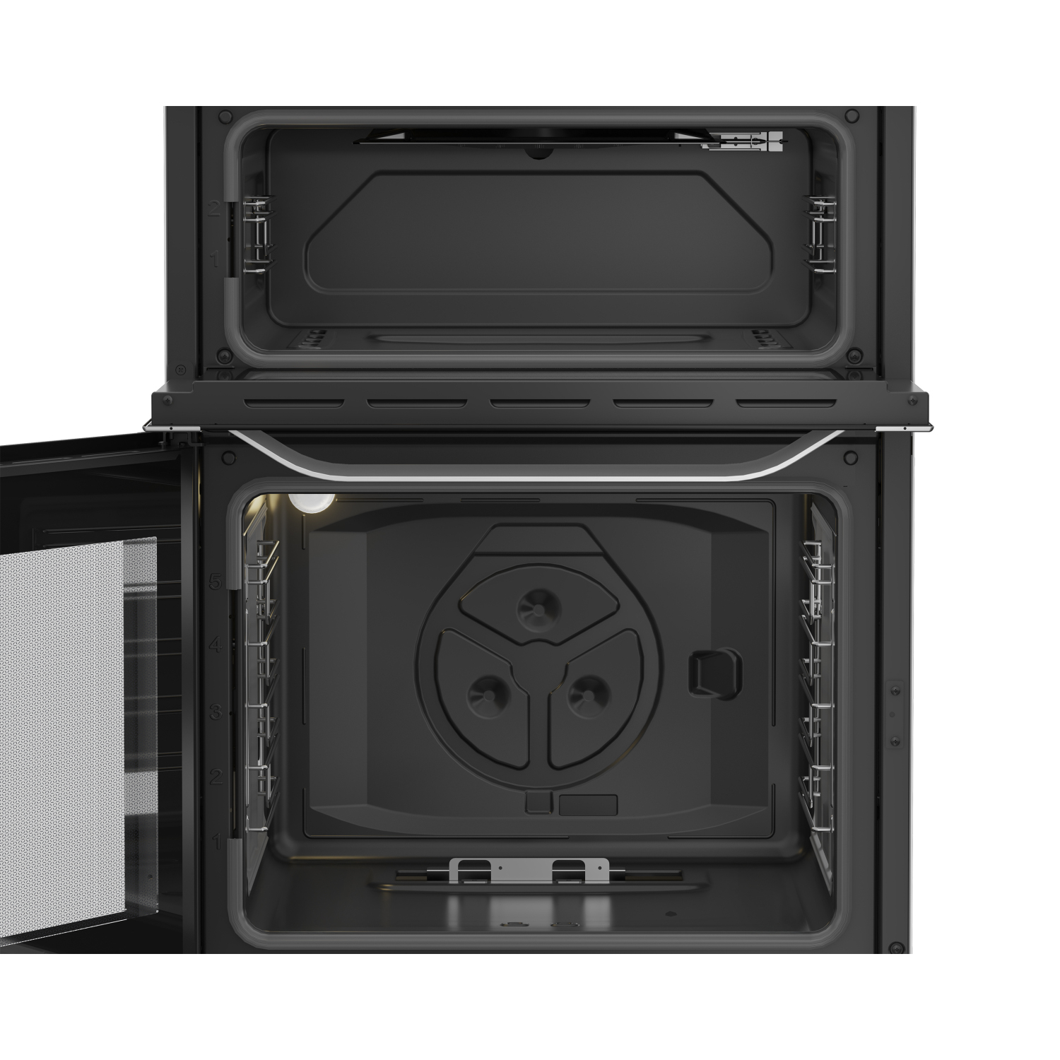 Hotpoint HDG6GDCX 60cm Double Oven Gas Cooker with Gas Hob - Stainless Steel full image