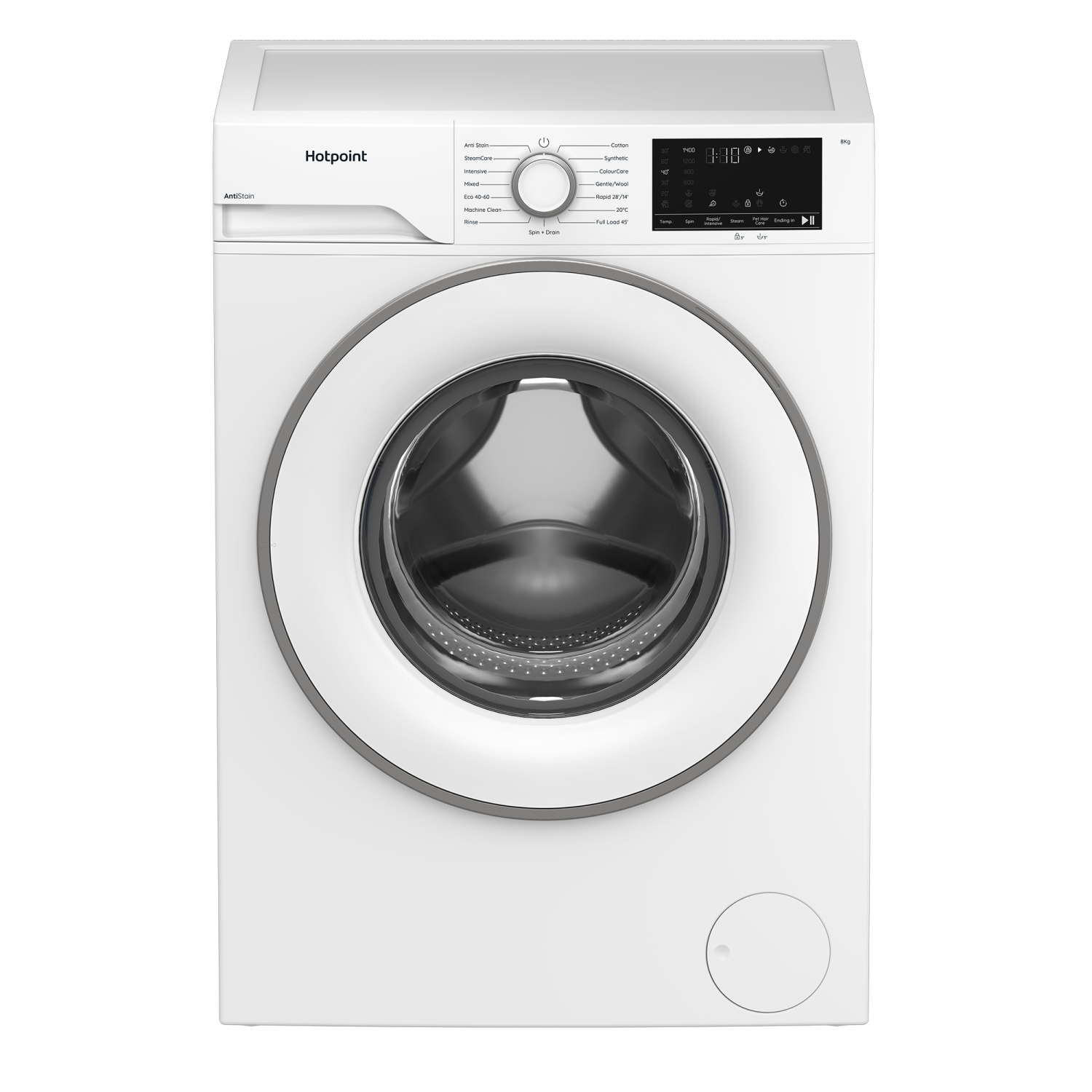 Hotpoint HEV841WUK 8kg 1400 Spin Washing Machine - White full image