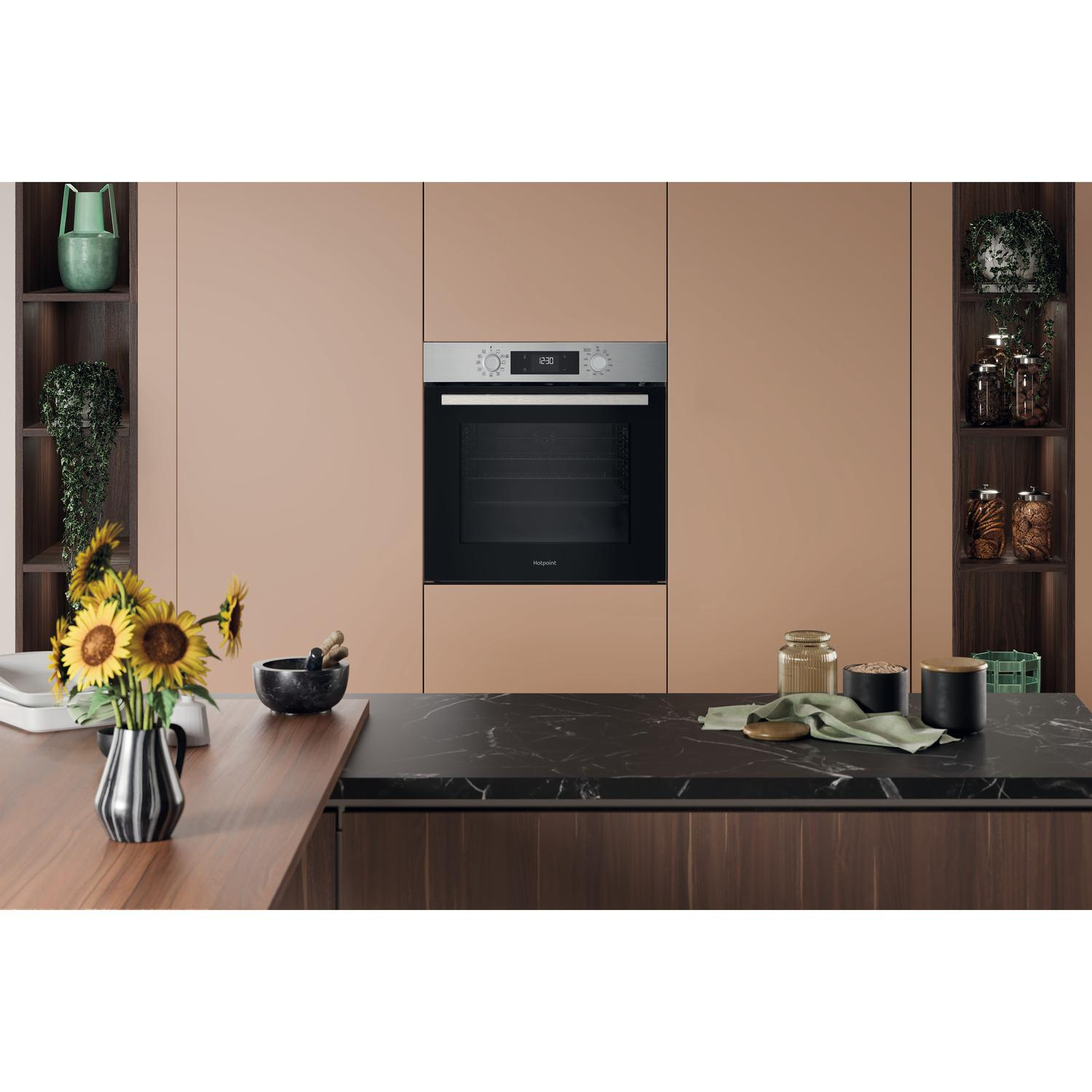 Hotpoint HO278PXUK 59.5cm Built In Electric Single Oven - Silver full image