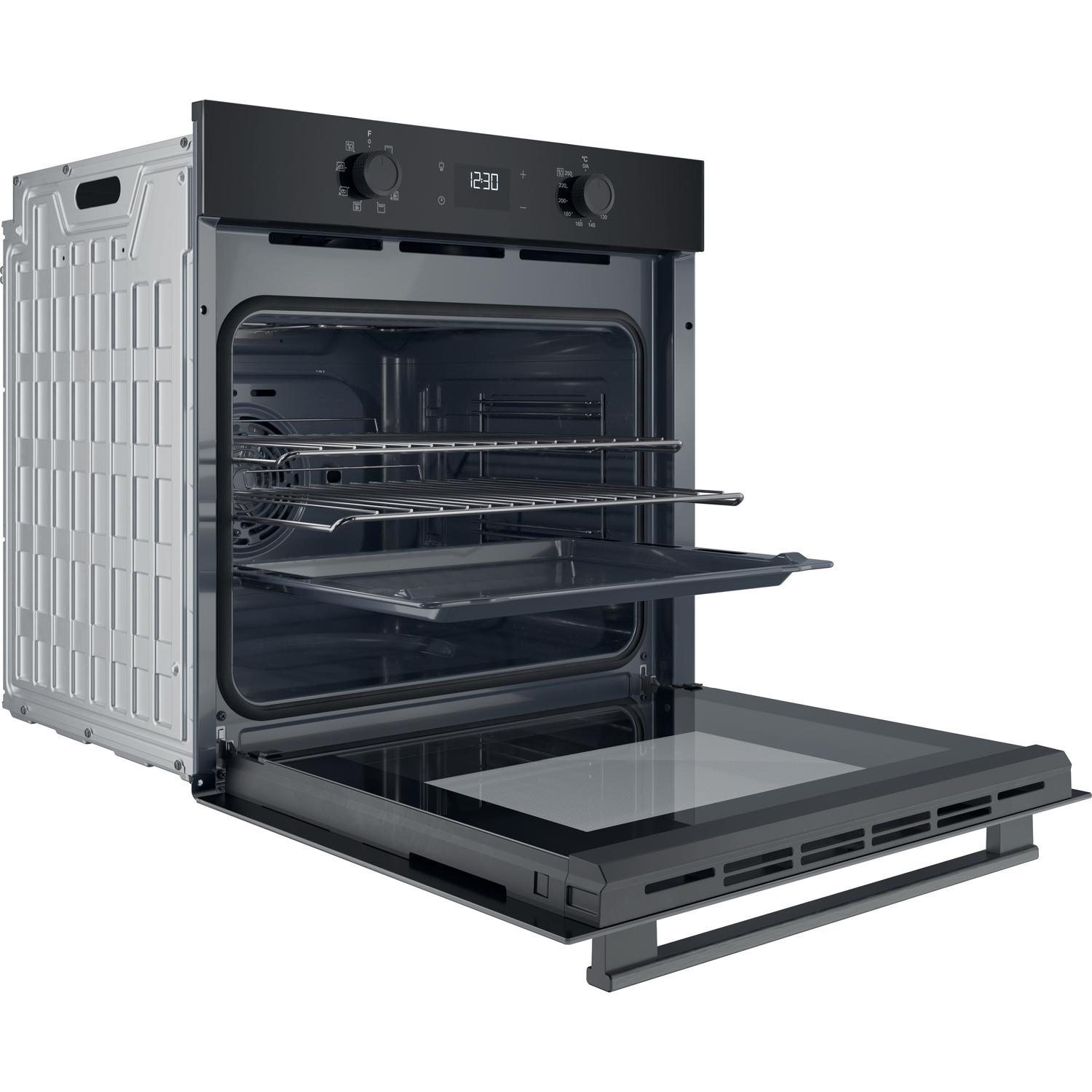 Hotpoint HO455HBUK 59.5cm Built In Electric Single Oven - Black full image