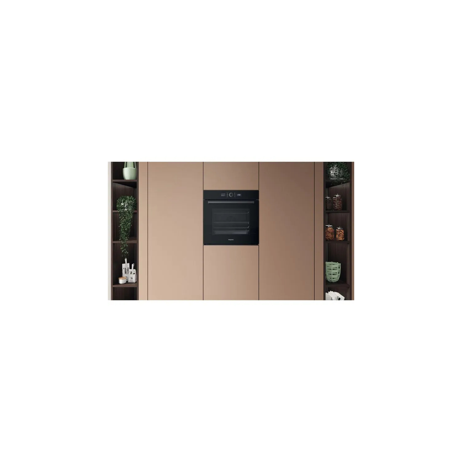 Hotpoint HOI4S8PM0BUK 60cm Built-In Single Pyrolytic Oven with Active Multiflow and Air Fry full image