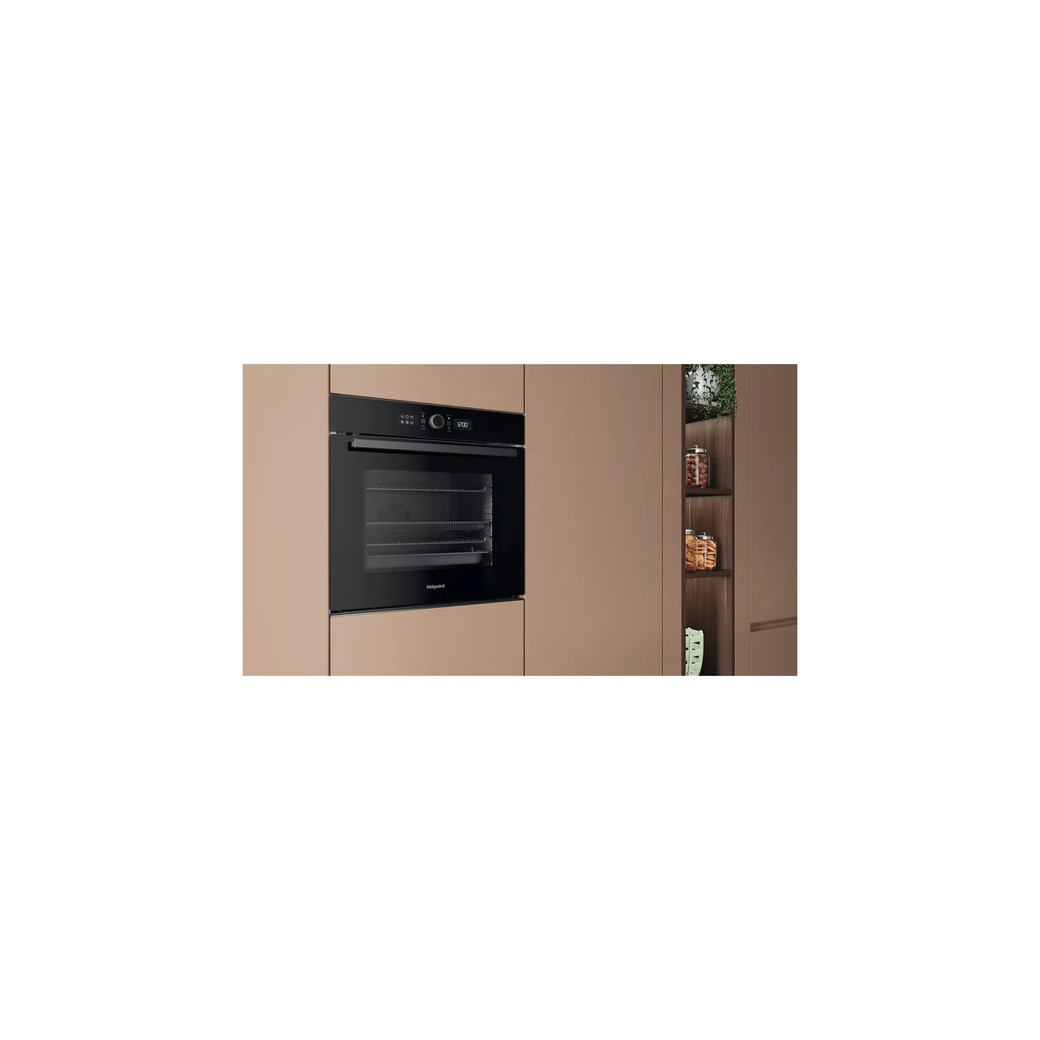 Hotpoint HOI4S8PM0BUK 60cm Built-In Single Pyrolytic Oven with Active Multiflow and Air Fry full image