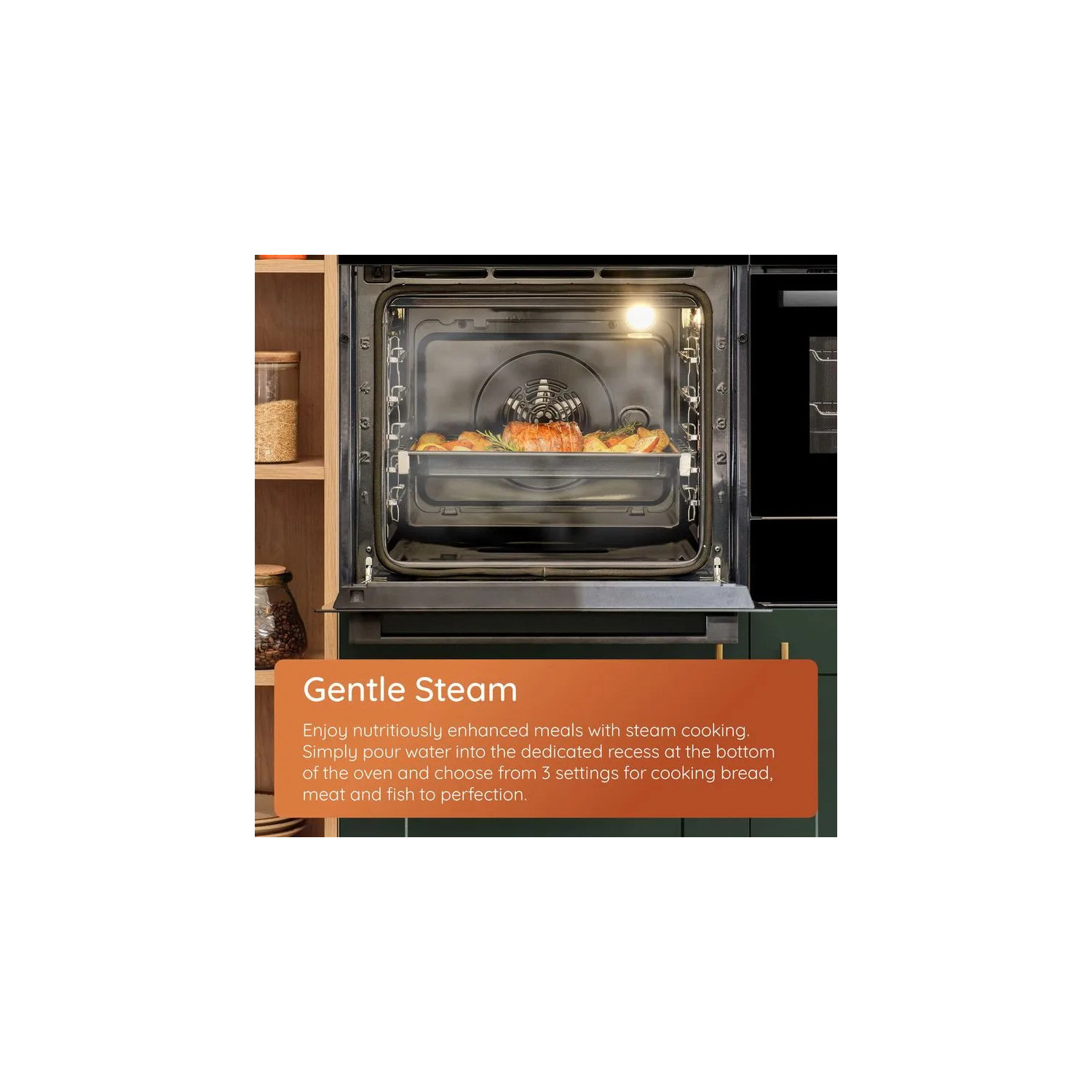 Hotpoint HOI4S8PM0BUK 60cm Built-In Single Pyrolytic Oven with Active Multiflow and Air Fry full image
