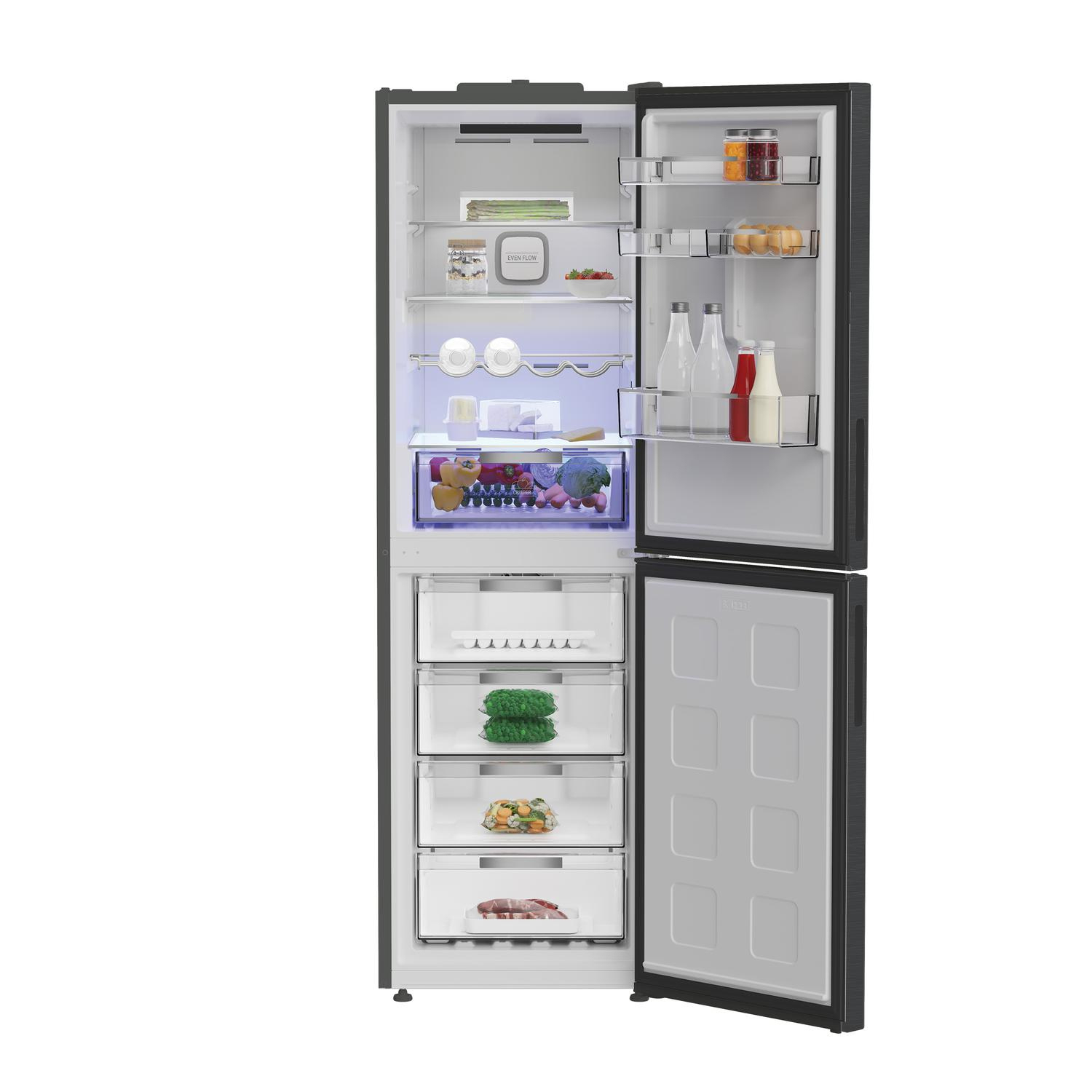Hotpoint HPKF6353XBR4UK Freestanding 59.7cm 60/40  Fridge Freezer - Inox full image
