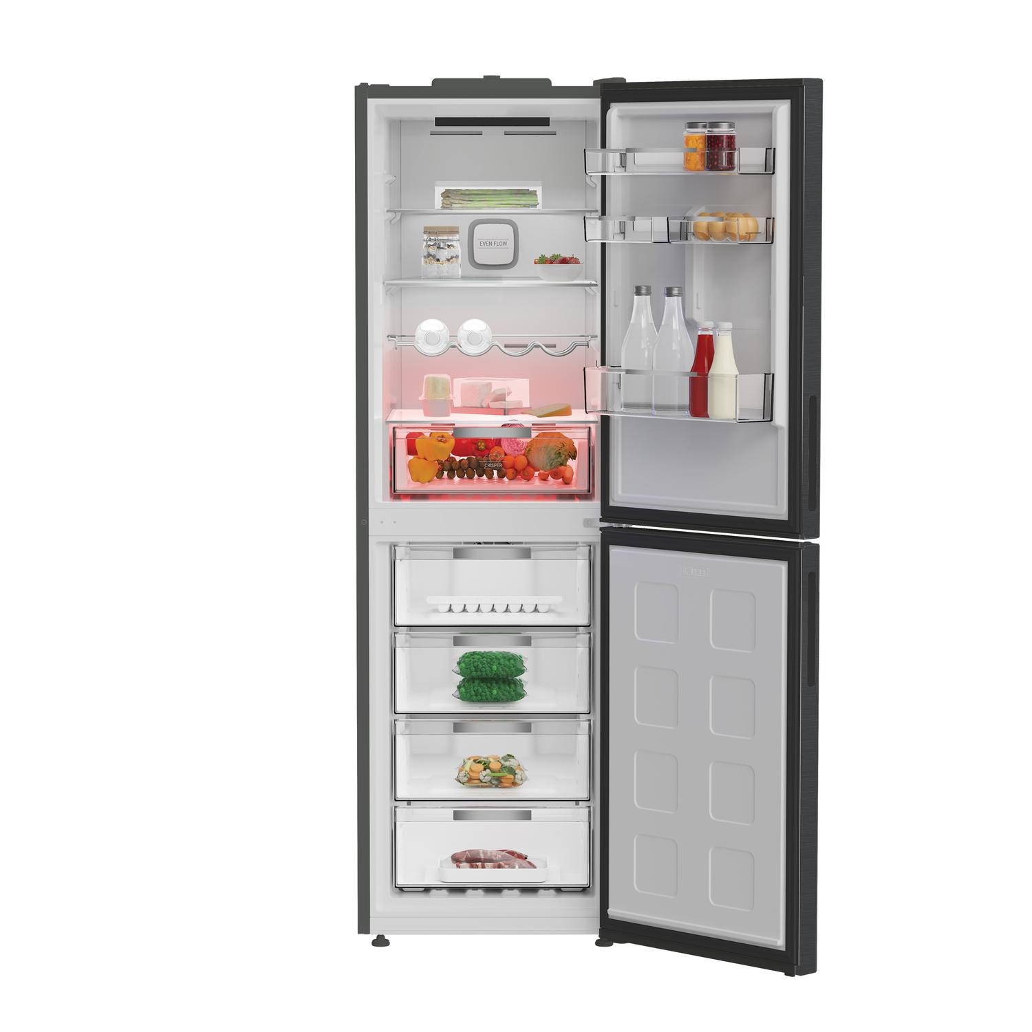 Hotpoint HPKF6353XBR4UK Freestanding 59.7cm 60/40  Fridge Freezer - Inox full image
