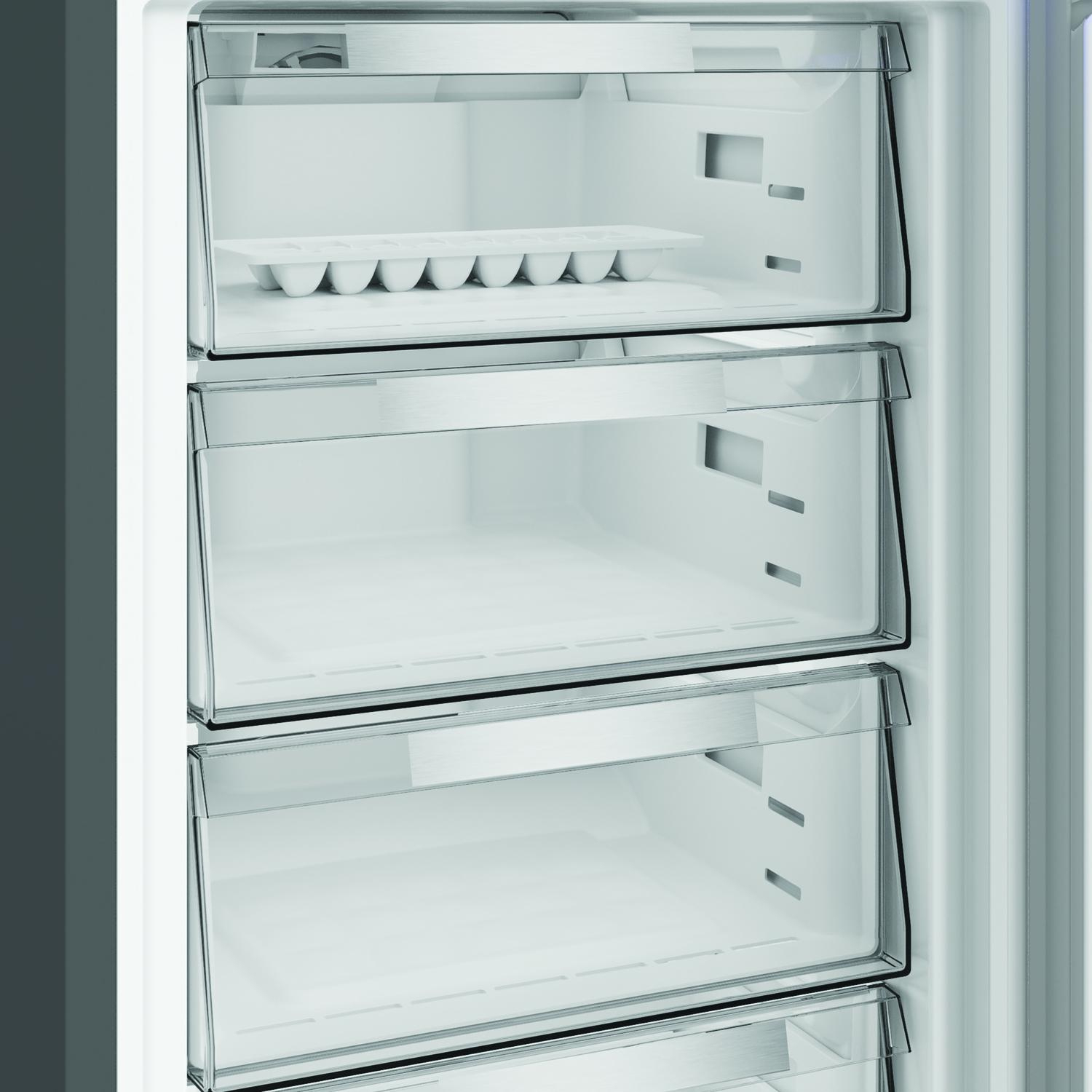 Hotpoint HPKF6353XBR4UK Freestanding 59.7cm 60/40  Fridge Freezer - Inox full image
