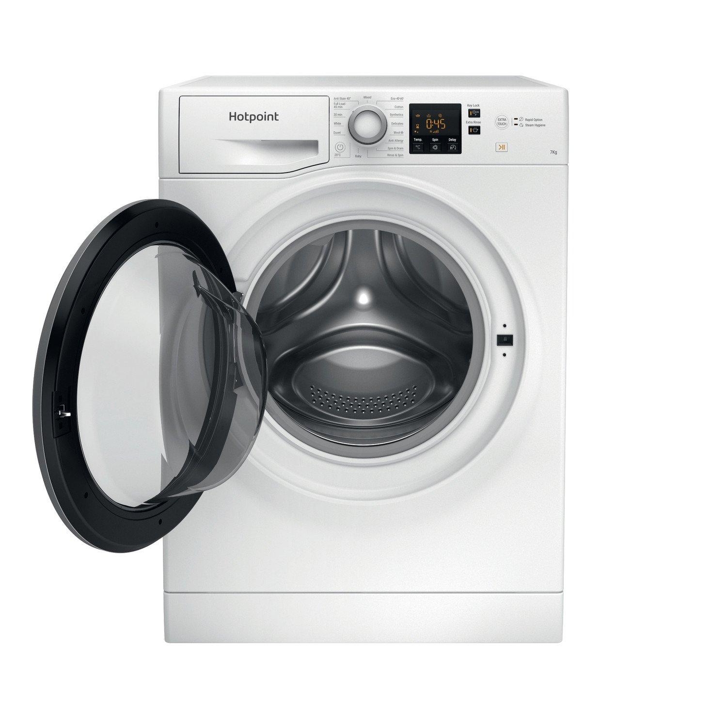 Hotpoint NSWE745CWSUK 7kg 1400 Spin Washing Machine - White - 2