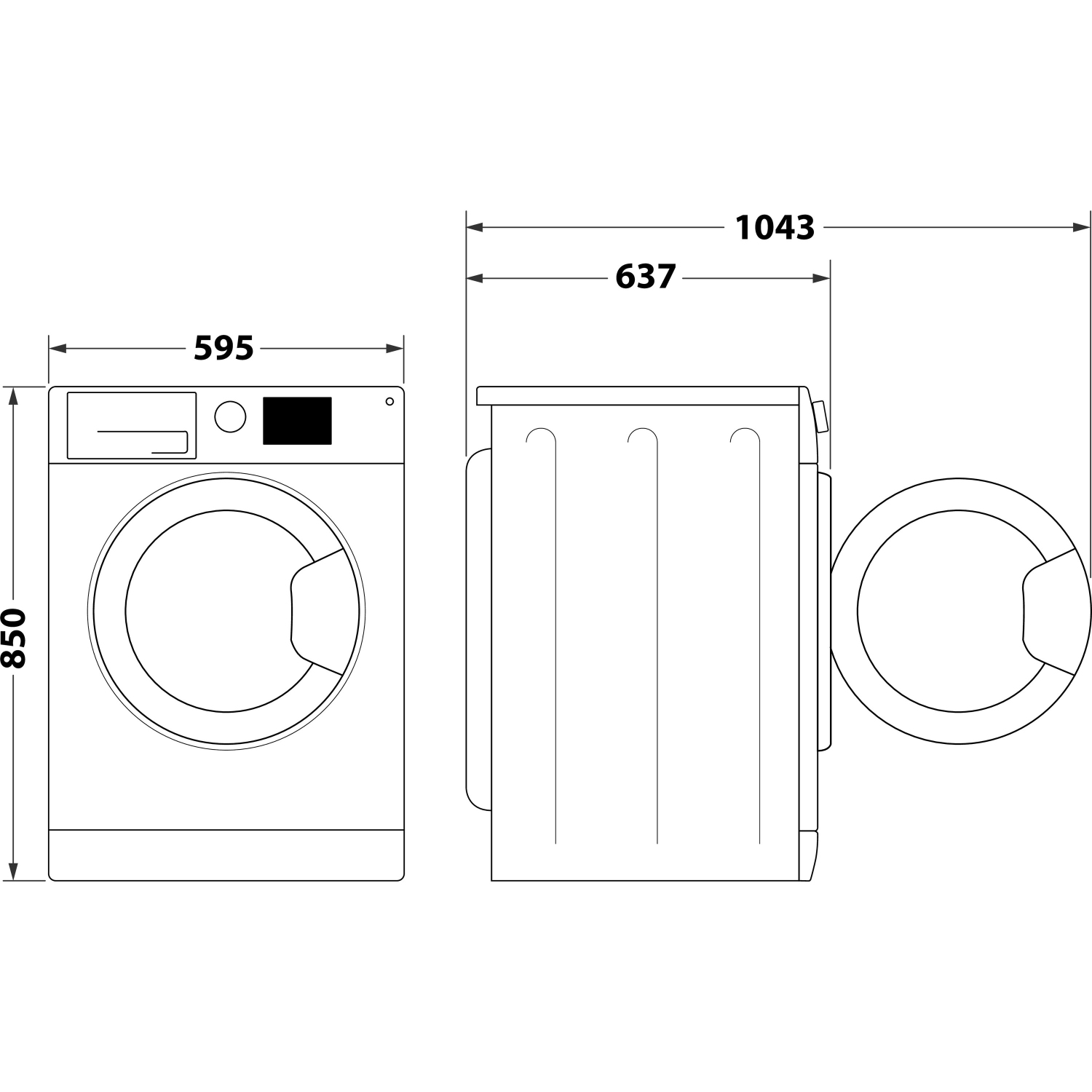 Hotpoint NSWF946WUK 9kg 1400 Spin Washing Machine - White full image