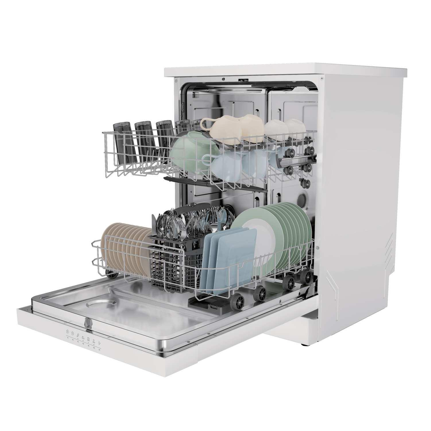 Hoover HFP4D9F0W1-80 Dishwasher - White - 14 Place Settings full image