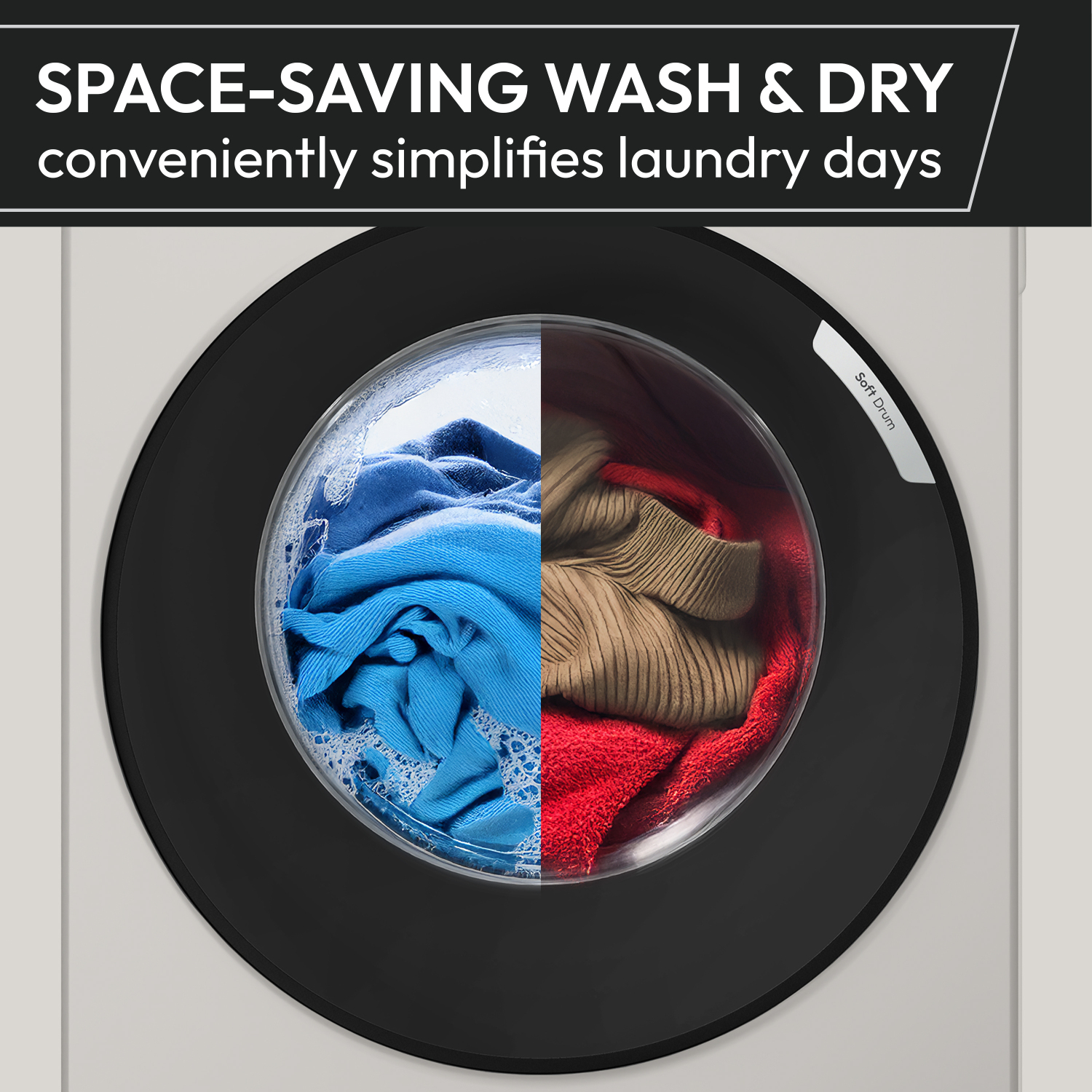 Hoover HGWD 485S8C-80 8kg/5kg 1400 Spin Washer Dryer - White full image