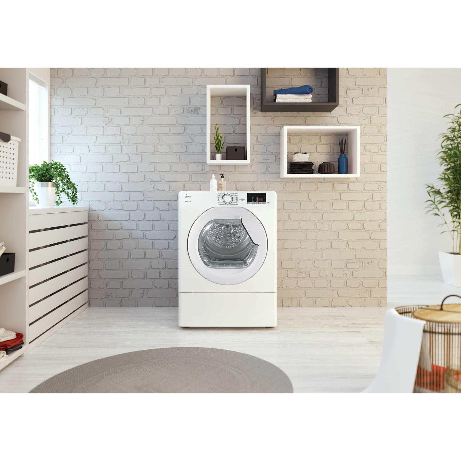Hoover HLEV10DG-80 10kg Vented Tumble Dryer - White full image