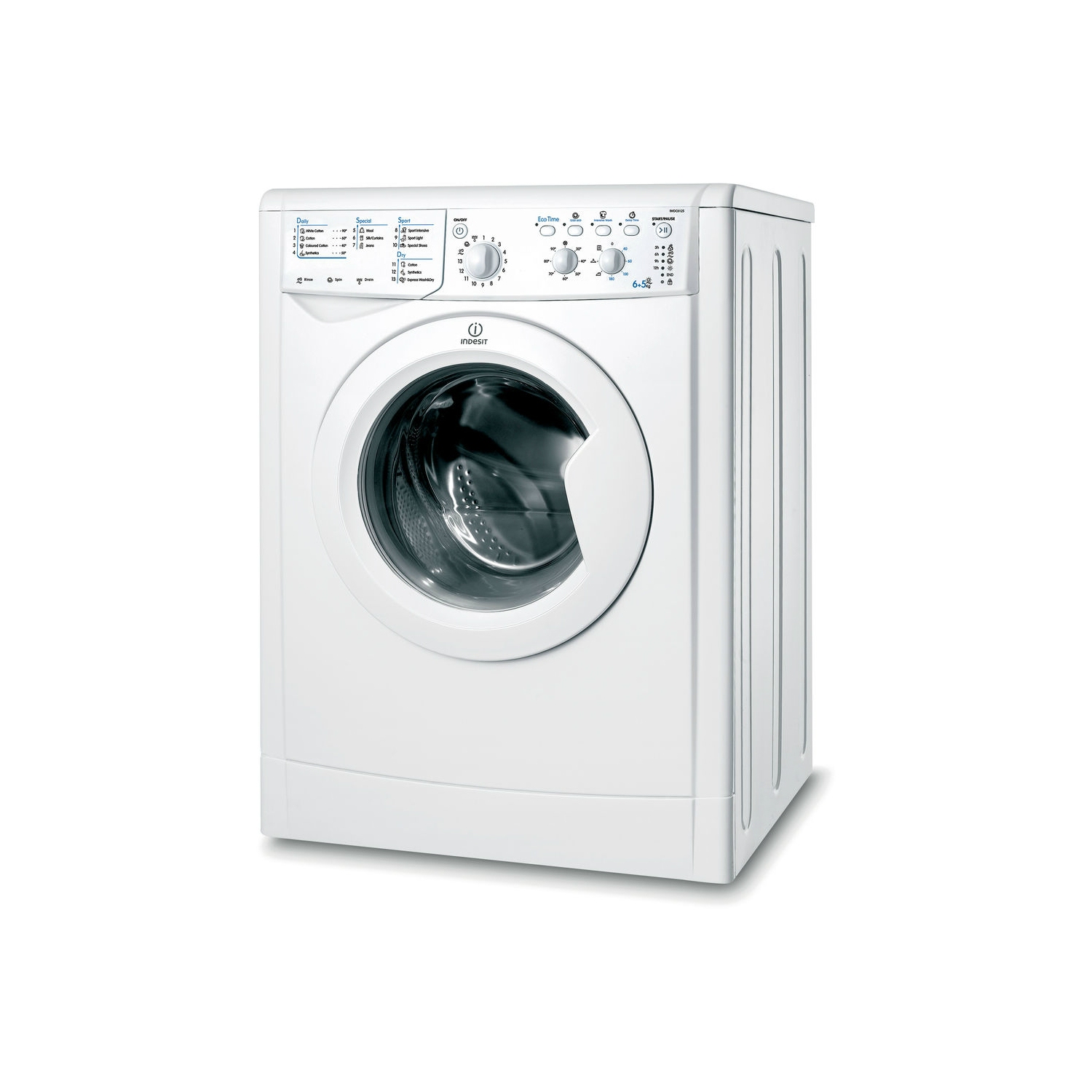 Indesit 6kg/5kg 1200 Spin Washer Dryer - White - B Energy Rated - 0