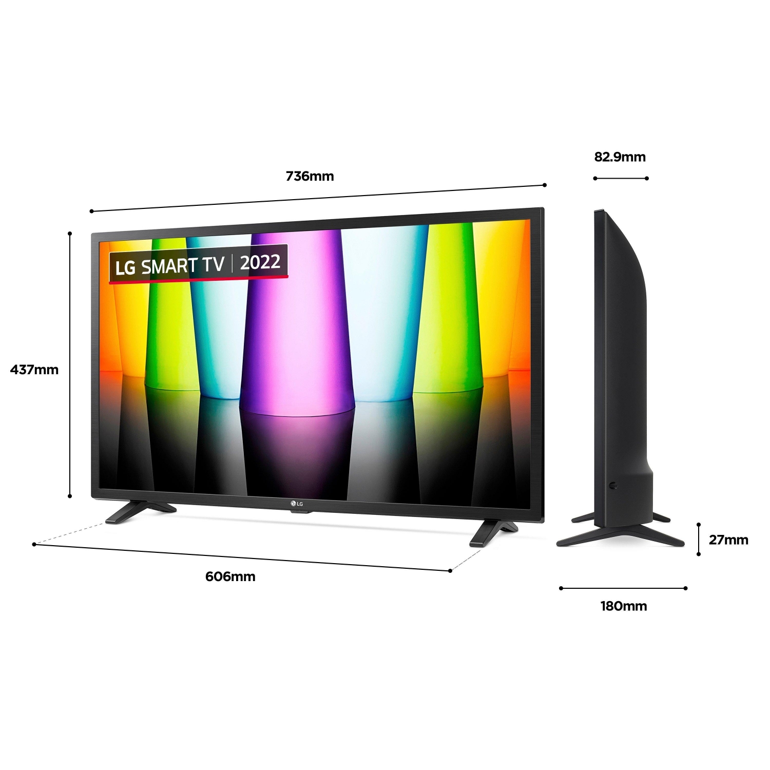 LG 32LQ630B6LA 32" HD Ready HDR Smart LED TV with AI Sound and WebOS Smart Platform - 0