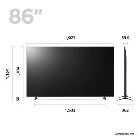 LG 86UR78006LB_AEK 86" 4K LED Smart TV - 4