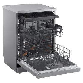 LG Series 5 TrueSteam QuadWash DF273FVS 14 PS WiFi Connected Freestanding Full Size Dishwasher - Silver  - 6
