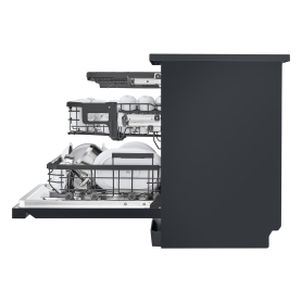 LG Series 7 TrueSteam QuadWash DF587HMS 14 PS WiFi Connected Freestanding Full Size Dishwasher - Matte Black  - 4