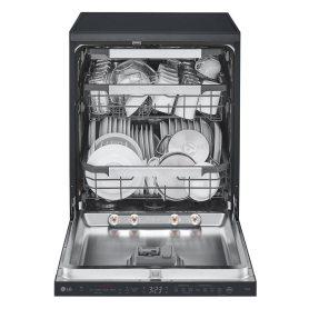 LG Series 7 TrueSteam QuadWash DF587HMS 14 PS WiFi Connected Freestanding Full Size Dishwasher - Matte Black  - 14