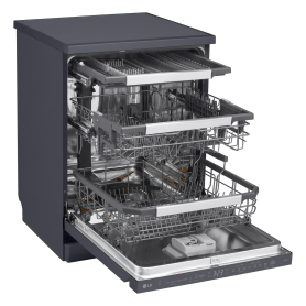 LG Series 7 TrueSteam QuadWash DF587HMS 14 PS WiFi Connected Freestanding Full Size Dishwasher - Matte Black  - 8