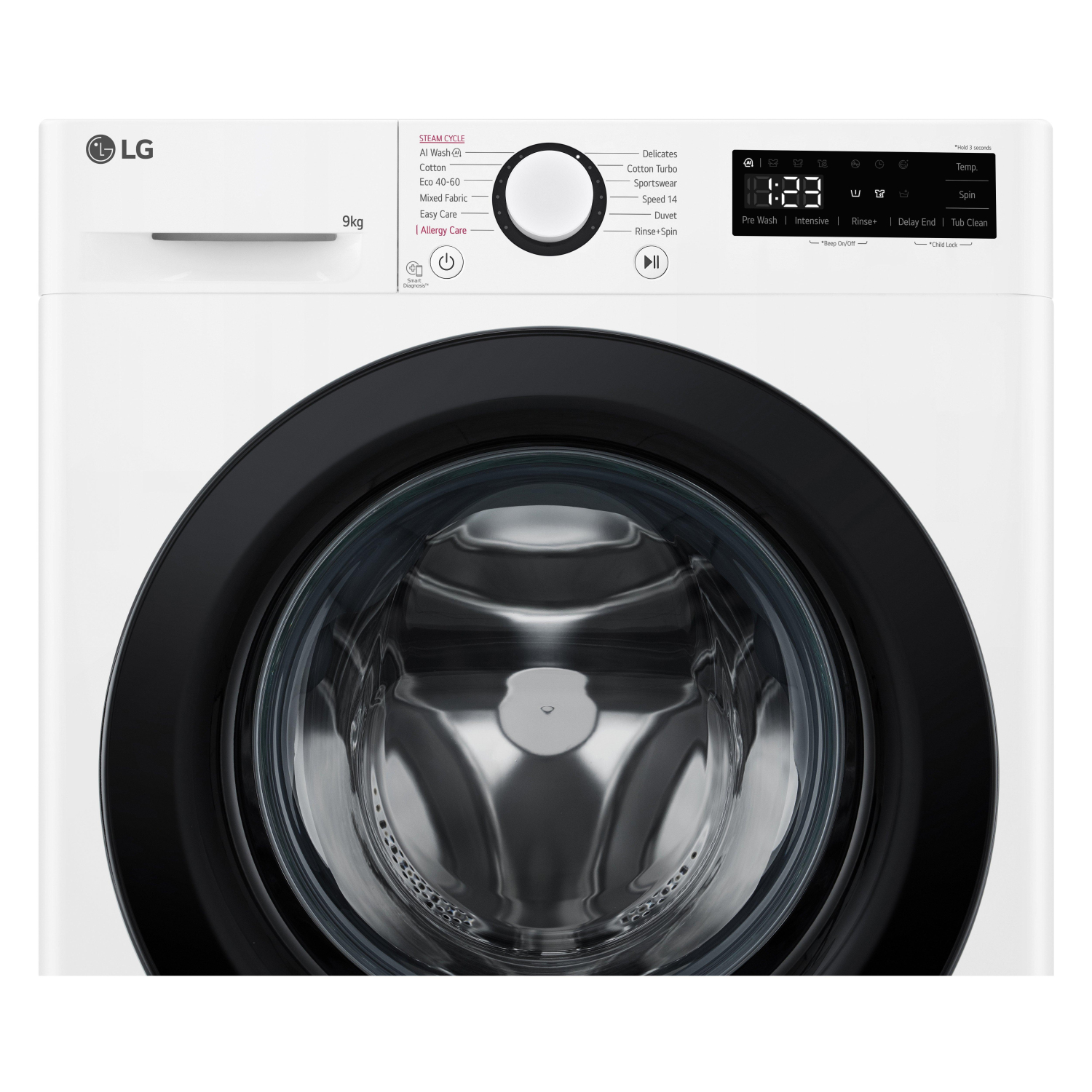 LG F2Y509WBLN1 9kg 1200 Spin Washing Machine - White - 12