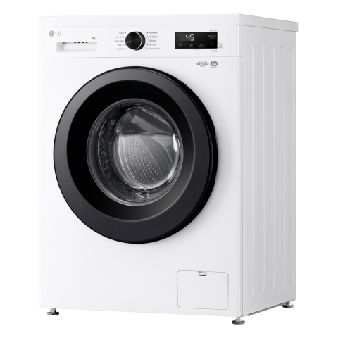 LG Series 2 Direct Drive F4X1009NWK - 9 kg 1400 Spin Washing Machine - White - A Rated