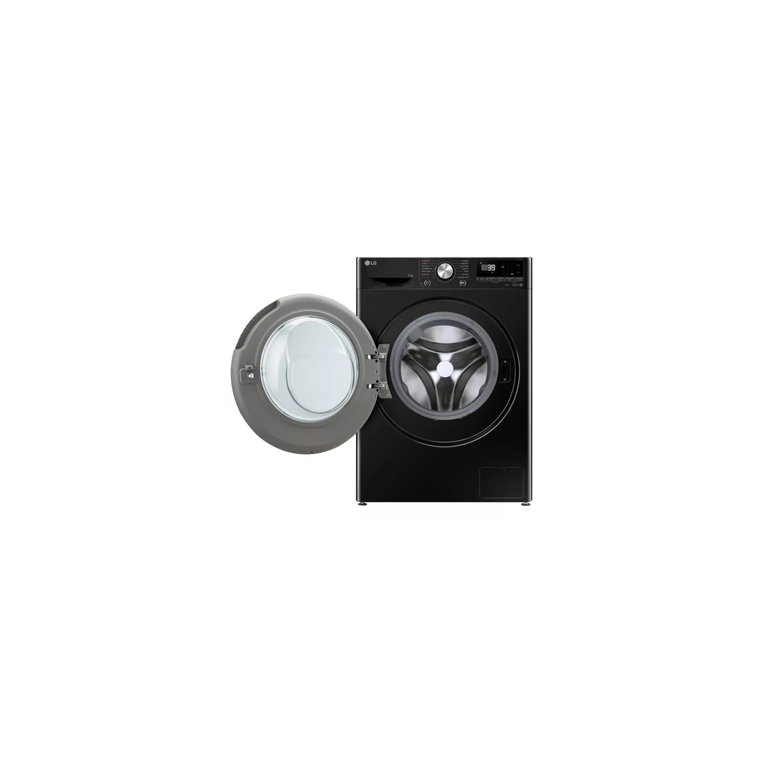 LG Series 4 Pro AI Direct Drive F4Y711NCTN1 - 11 kg Washing Machine - Onyx Black full image