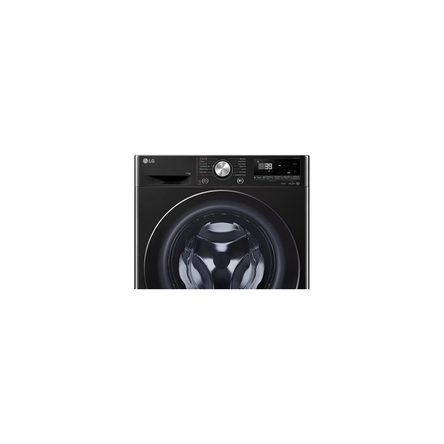 LG Series 4 Pro AI Direct Drive F4Y711NCTN1 - 11 kg Washing Machine - Onyx Black full image