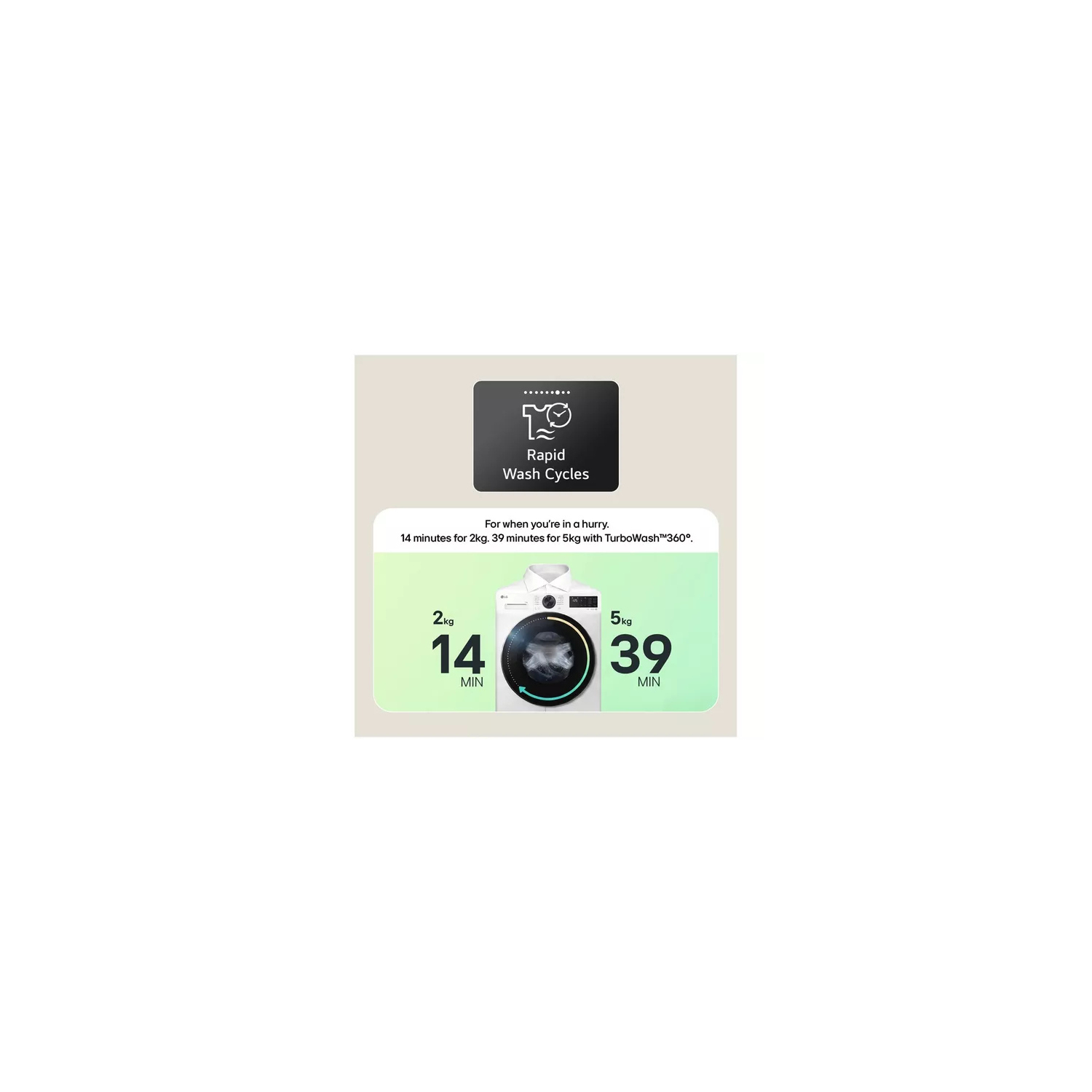 LG Series 4 Pro AI Direct Drive F4Y711NCTN1 - 11 kg Washing Machine - Onyx Black full image