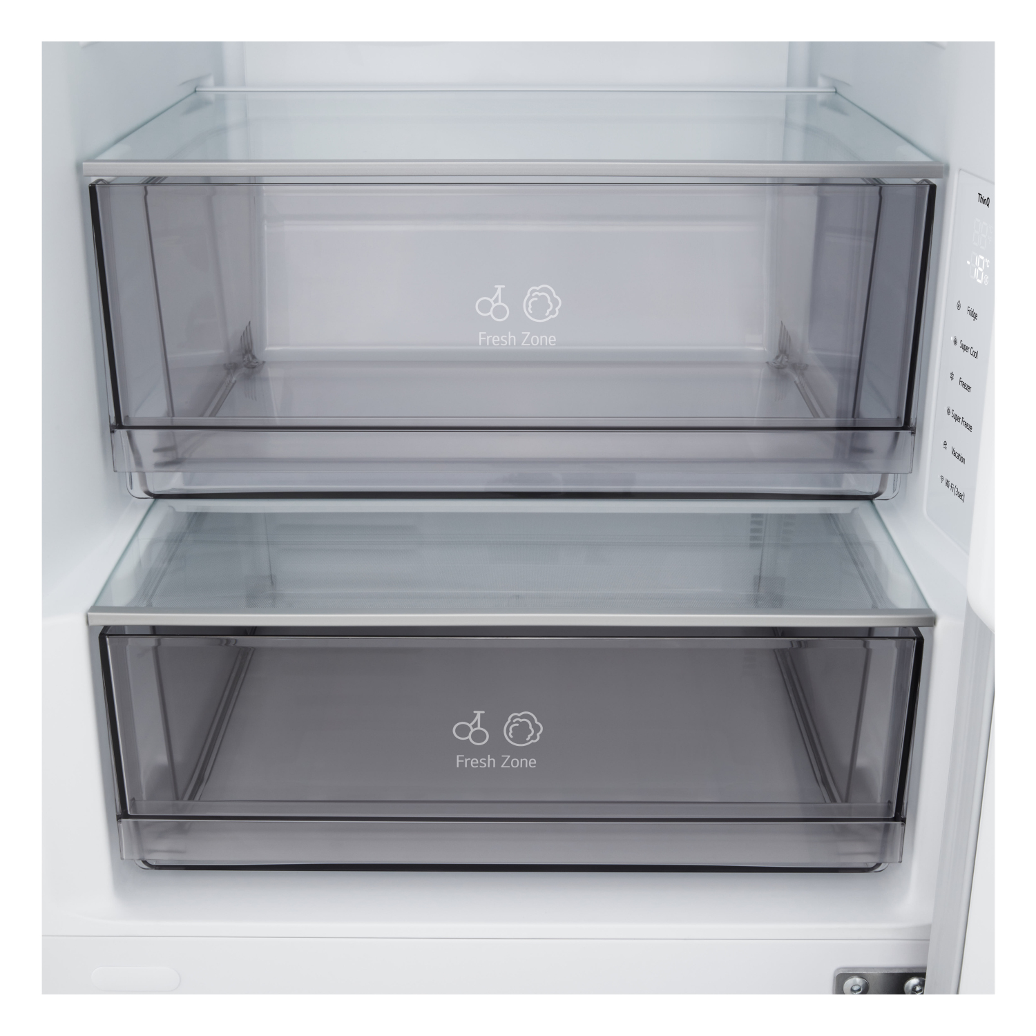 LG GBBSJ10EEP 60/40 Total No Frost Fridge Freezer - Essence Black Steel full image
